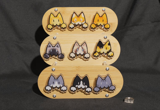 Let Them Bite! Cat Acrylic Clips | Original Art by Aka