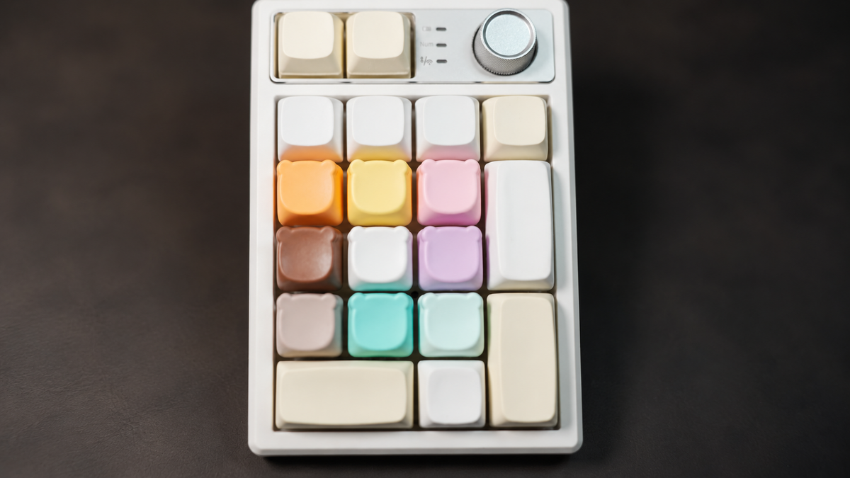 Basic Bear Head Shaped Keycap (Solid Color) | Cute Mechanical Keyboard Accent Keycap