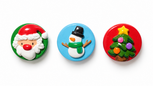 Handmade Christmas Fridge Magnet | Santa, Tree & Snowman