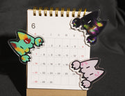 Let Them Bite! Cat Acrylic Clips | Original Art by Aka