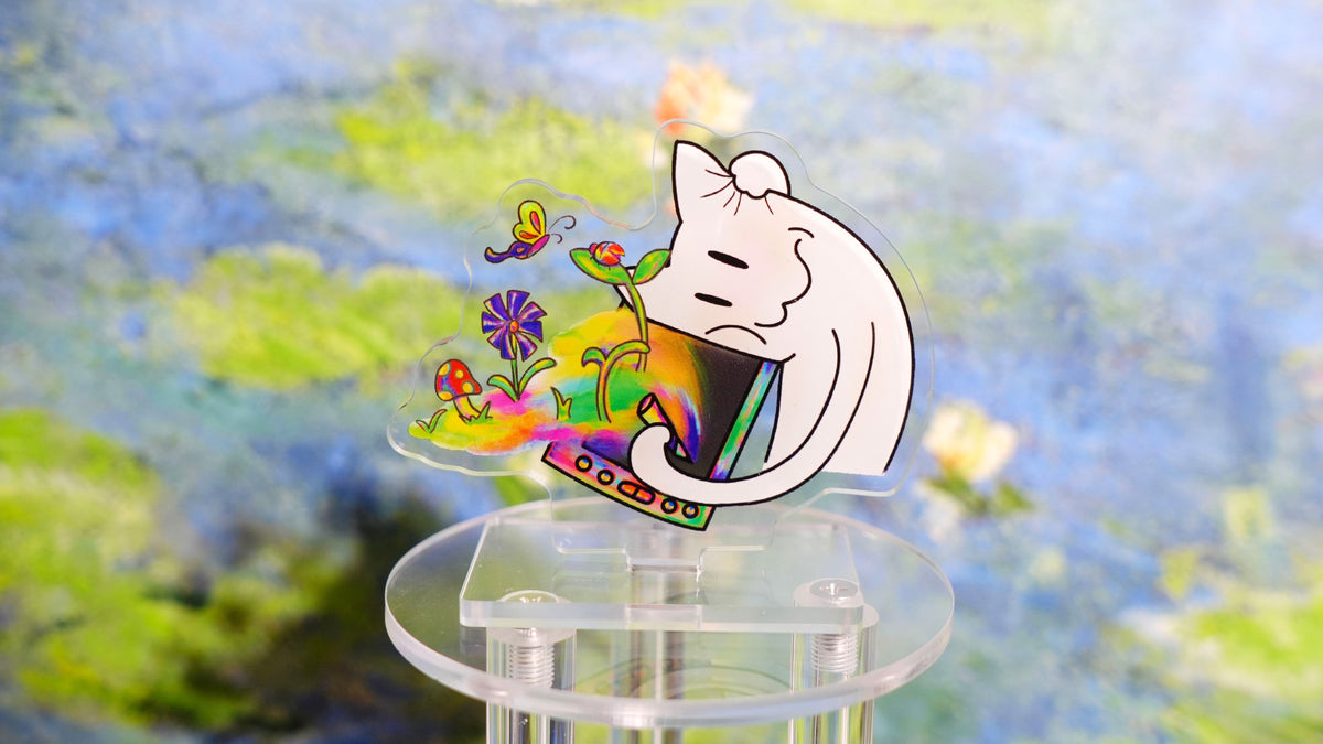 Color Spill Studio Cat Acrylic Standee & Memo Holder
