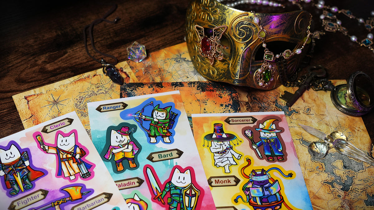 The Cat King Holographic Die-Cut Sticker