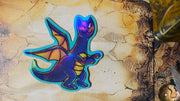Cragon Cat Monster Holographic Die-Cut Sticker