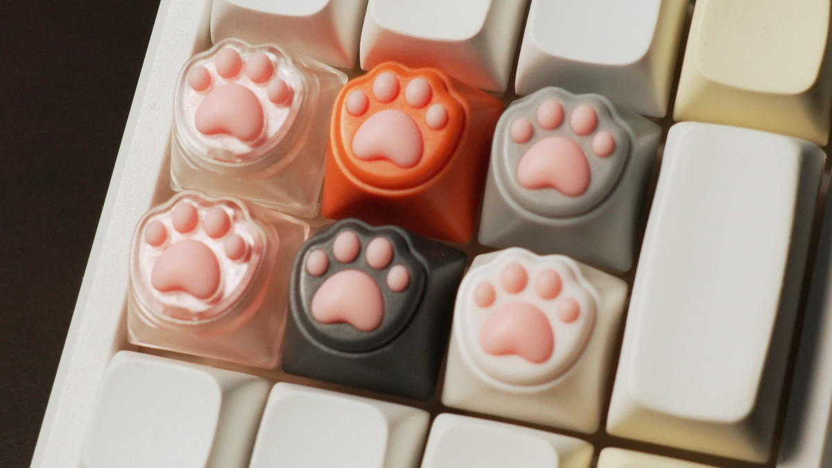 Soft Cat Paw Keycap – 3D Silicone Paw Mechanical Keyboard Keycap