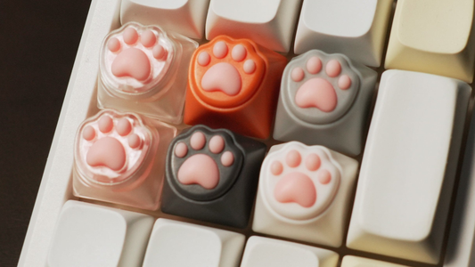 Soft Cat Paw Keycap – 3D Silicone Paw Mechanical Keyboard Keycap