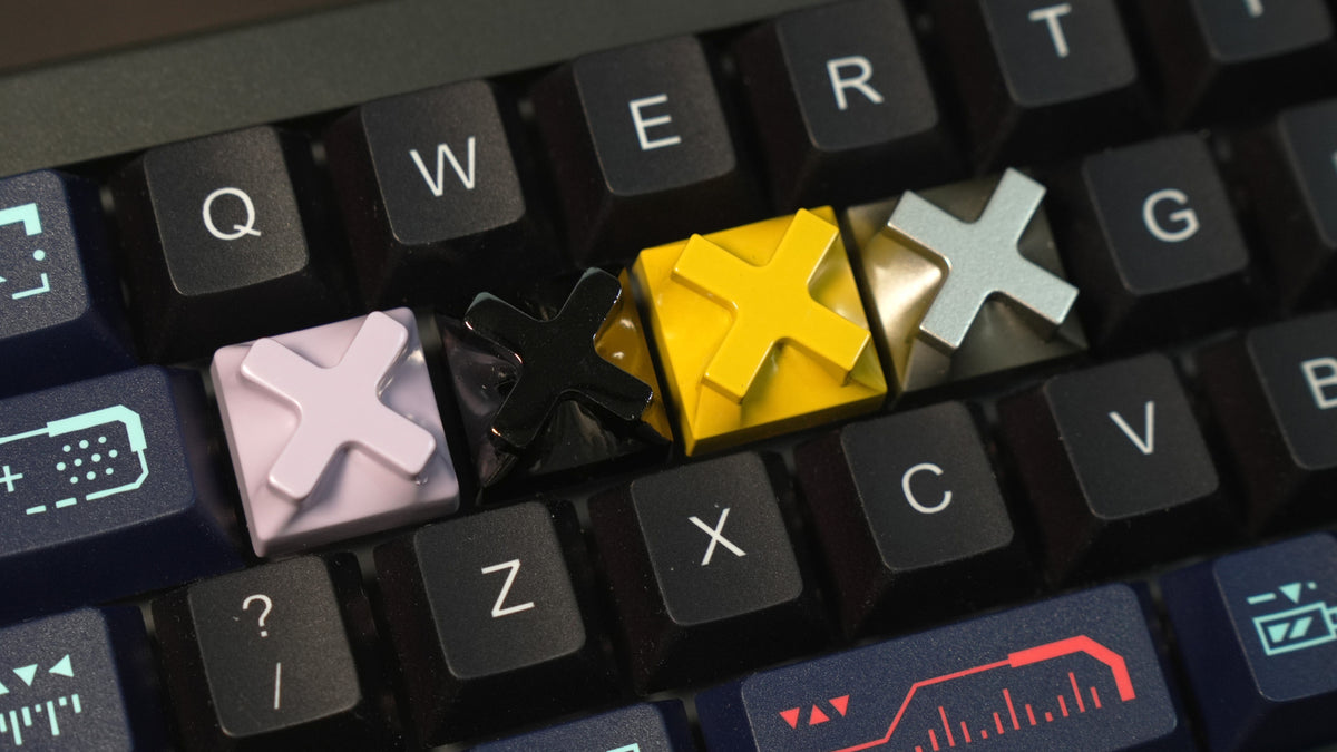 Metal X Keycap | Geometric Metal Keycap