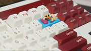 Midnight Scrolling Cat Artisan Keycap
