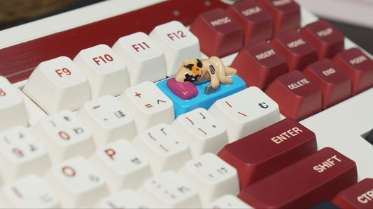 Midnight Scrolling Cat Artisan Keycap