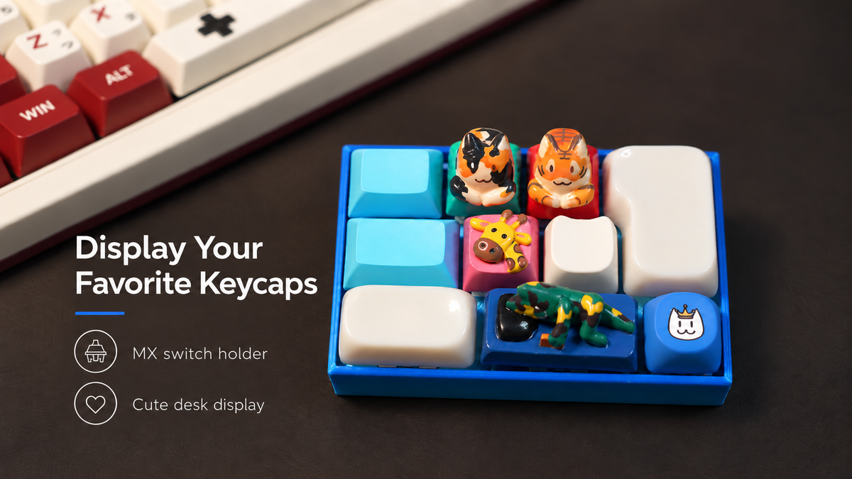 Mini Keycap Display Keyboard – A-Type | MX Switch Keycap Stand