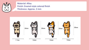 Cute Cat Metal Pin | Kitty Time