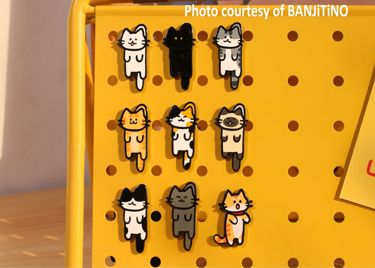 Cute Cat Metal Pin | Kitty Time
