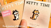 Cute Cat Metal Pin | Kitty Time
