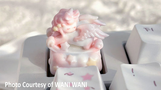 Angel Rocking Horse Cloud Artisan Keycap
