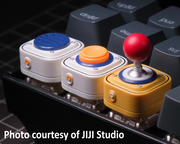 Retro Arcade Control Keycaps | Joystick, Button & Speaker Resin Keycaps