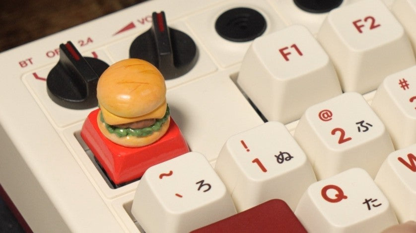 Handmade Burger Artisan Keycap | Miniature Food by Aka