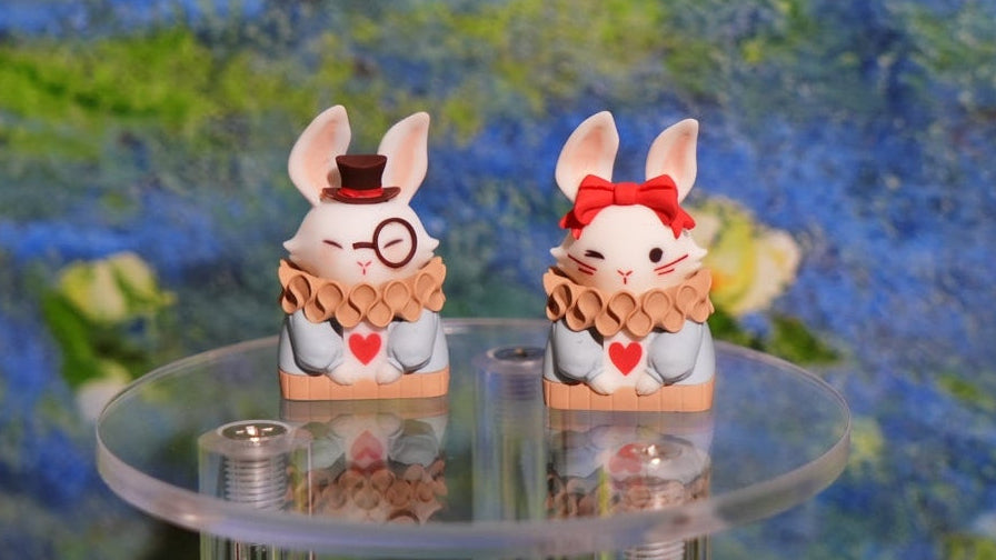 Duke & Duchess Rabbit Artisan Keycap Set | Final Stock