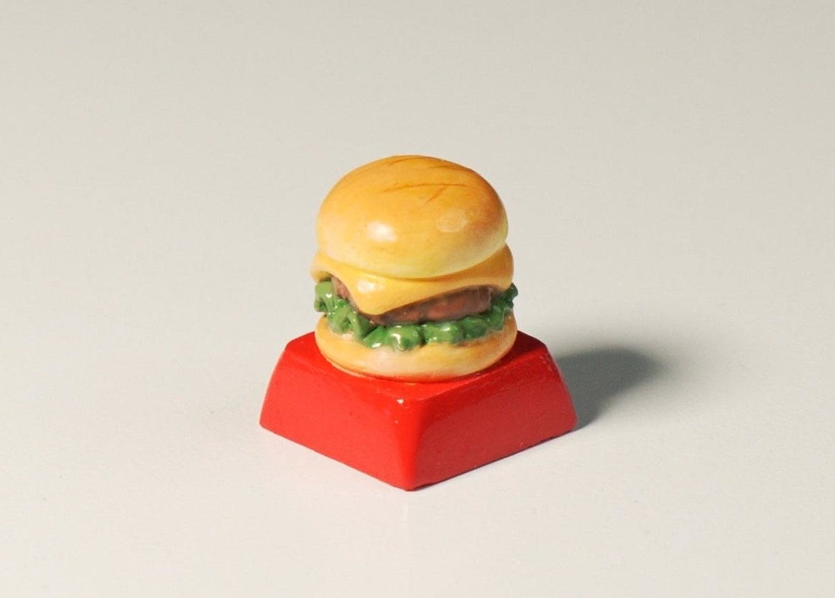Handmade Burger Artisan Keycap | Miniature Food by Aka