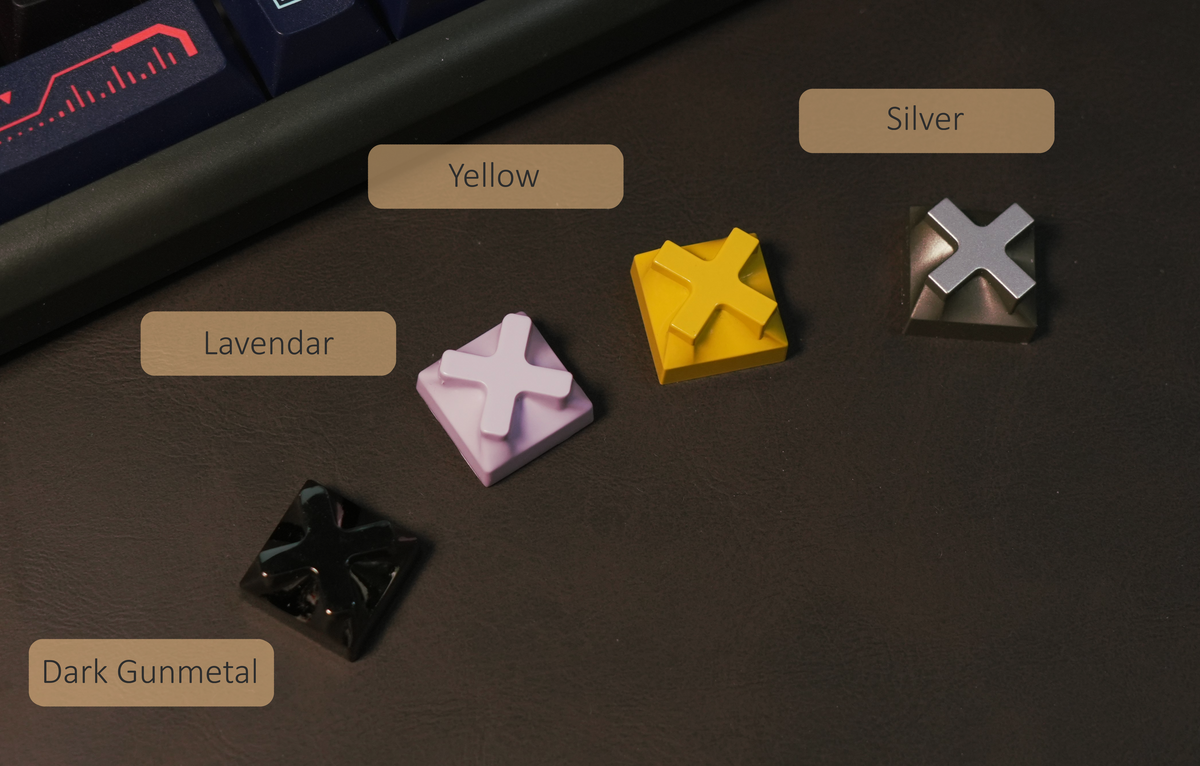 Metal X Keycap | Geometric Metal Keycap