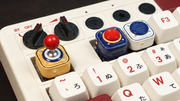 Retro Arcade Control Keycaps | Joystick, Button & Speaker Resin Keycaps