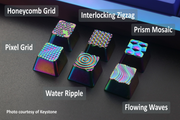 Electroplated Metal Artisan Keycap | Geometric MX Keycap