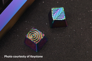 Electroplated Metal Artisan Keycap | Geometric MX Keycap