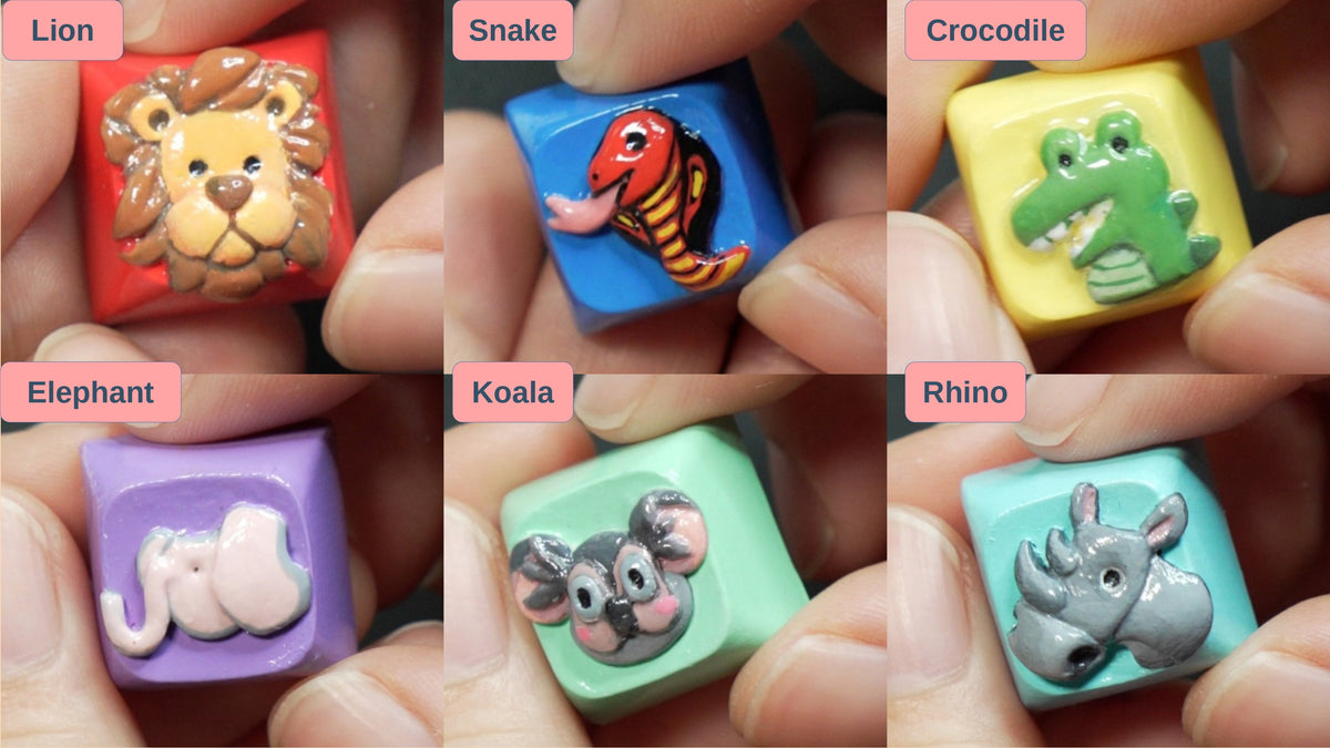 Tiny Zoo Friends Animal Artisan Keycap Series