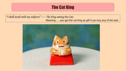 The Basics Handmade Cat Keycaps | Cat Kingdom Collection