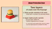 Handmade Burger Artisan Keycap | Miniature Food by Aka
