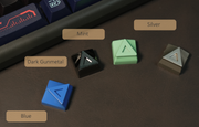 Metal Triangle Keycap | Geometric Metal Keycap – Final Stock